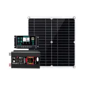 6000W Solar System DC12V to AC110V 220V 100A MPPT Controller 300W Panel InvertZd