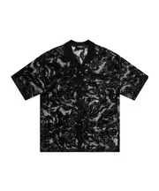 Dsquared2 Sequin Embroidered Short-Sleeved Shirt IT52,IT50 Black