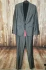 NWT Hugo Boss "Amert Herwid " Slim Fit Wool Silk Suit Dark Grey Men US 34R $1095