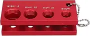 32 Blades Feeler Gauge Universal Stainless Steel SAE and Metric Offset Valve Tool Set for Measuring Width/Thickness, Spark Plug Gapping Adjustment Tool, Easy Manipulation (Red)