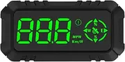 Daseeme Car Head-up Display Digital Navigation Speedometer Dual System Display Screen with Speed, Dection, Trip Distance, Overspeed Alarm, Fatigue Driving Alarm for All Vehicles