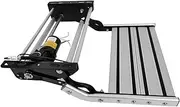 MOMOAU Caravan Accessories RV Step Aluminum Electric/Manual Pull Out Folding Singe Ladder True Flush Mount(Electric with LED Lights)
