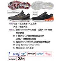 在飛比找蝦皮購物優惠-免運費 MIZUNO 男款 慢跑鞋 WAVE SKYRISE