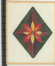 Vintage Diamond Floral Ornament Hand Painted Needlepoint Canvas NEW