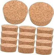 TIDTALEO 20pcs Glass Bottle Corks Tapered Wine Stoppers for Sealing Bottles Plugs for Home Brewing Bars and Restaurants