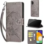 TOMYOU Mobile Phone Case for Samsung Galaxy A13 4G / A13 5G / Galaxy A04S Case, Premium Faux Leather Flip Wallet Case Compatible Galaxy M13 5G / Galaxy A04 4G Grey