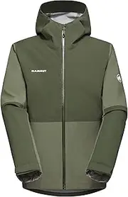 [Mammut] Linard Guide Hardshell Hooded Jacket, Asian Fit, Men's, Linard Guide HS Hooded Jacket, AF Men, marsh-dark marsh, L