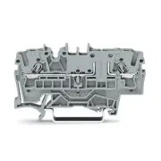 A● 10pcs WAGO 2002-1661 ​2-Conductor Carrier Terminal Block 5.2 mm Wide Gray New