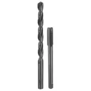 1pcs M7 x 0.75 Straight Flute Thread Tap 1pcs 6.2mm Drill Bit Black Oxide Set