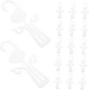 TOGEVAL 20pcs Shoe Display Hook Versatile Shoes Drying Rack for Home Supermarket Elegant Plastic for Sandals Slippers Space Saving Design Holder
