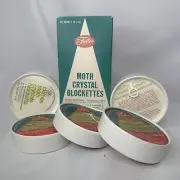 Vintage Fuller Brush Co moth crystal blockettes Lot 5