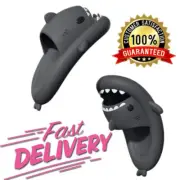 Shark Slides,Super Soft,Comfy,Silent and Anti-slippery Open Toe Slippers adult