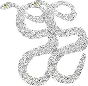 Operitacx Elegant Snakelike Back Patches Iron-on Sew-on Patches for DIY Clothing Decor