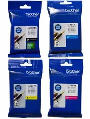 Brother LC-3317BK, C, M, Y Set of 4 Inkjet Cartridges