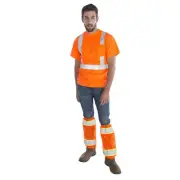 Cordova VLG200 Type R, Class E, Orange Mesh Leg Gaiters, Two-Tone Reflective...