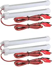 4X 12V Car LED SMD Interior Light Bar Tube Strip Lamp Van Boat Caravan Cold White