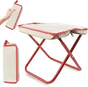 BAISHUWU Portable Balcony Stool, Mini Camping Stool with Storage Bag, Small Portable Folding Stool, Outdoor Fishing Stool, Lightweight Folding Stool, Foldable Garden Stool, for Camping, Fishing
