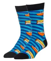 OoohYeah Mens Colorful Crew Socks, Rock'in Ramen, Funny Cotton Dress Socks