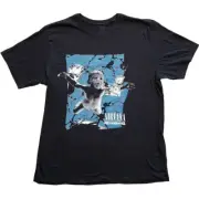 Nirvana Nevermind Cracked T-Shirt Black New