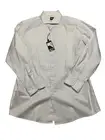 Hugo Boss Men Slim fit Dress Shirt Large 16.5 in 32-33 White