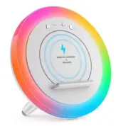 Bluetooth Speaker Night Lights, Wireless Charging Speaker - NEW