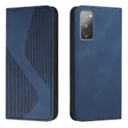 Galaxy S20 FE Case, PU Leather Flip Cover with Magnetic Closure & Wallet Card Slots - Stand Case for Galaxy S20 FE Blue Samsung Galaxy S20 Fe