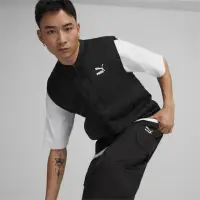 在飛比找momo購物網優惠-【PUMA】背心 男款 運動 防潑水 歐規 黑 624495