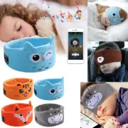 Headphone Headwear Wireless Kids Bluetooth Headband Eye Mask Sleeping Music Cute