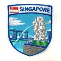 在飛比找蝦皮商城優惠-【A-ONE】新加坡 魚尾獅 金沙酒店 外套電繡文青設計 布
