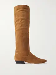 [STAUD] STAUD - Wally Suede Knee Boots - Tan - IT42 IT 42 Brown