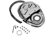 Proform Timing Chain Cover 2-Piece Chrome Suit Small Block Chev V8 PR66666