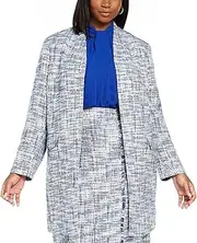 [Calvin Klein] Womens Blue Wear To Work Jacket Plus US Size: 16W