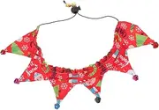 Toddmomy Christmas Neckerchief Cat Festival Bells Collar Cats Decorative Collar Pet Supply