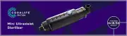 Coralife Aquarium Fish Tank Marine Salt Water Turbo-Twist UV Sterilizer, Mini