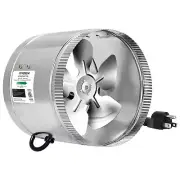 VIVOSUN 8 Inch Inline Duct Fan Booster Fan HVAC Exhaust Intake Ventilation Fan