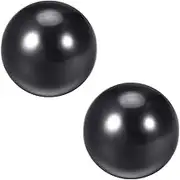 uxcell 2 Pcs Thermoset Ball Knob M12 Female Threaded Machine Handle 40mm Diameter Smooth Rim Black