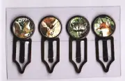 Graphic45 WOODLAND FRIENDS #105 Antique Copper (4) Metal Clips HANDMADE