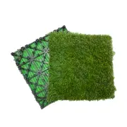 35Pcs Artificial Grass Turf Interlocking Deck Tiles Indoor/Outdoor Floor 12*12in