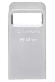 64GB Kingston Technology DataTraveler Micro USB3.2 Type-A Flash Drive - Silver