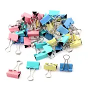 Home Office Document Paper File Binder Clips Clamp Holder 40pcs