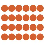 3.9" Round Carpet Spot, 24Pcs Floor Spot Sitting Marker Nylon Sign, Orange