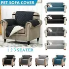 Quilted Couch Covers Lounge Slipcover Kids Pet Sofa Protector Cover 1/2/3 Seater