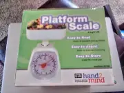 hand2mind Dual Dial Platform Analog Kitchen Scale Metric Standard learning tool