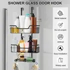 Over The Door Shower Caddy Metal 3 Tier Shower Hanging Basket Shower hapSf