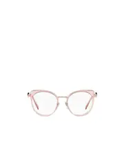 Bulgari Cat-Eye Frame Glasses 51 White