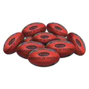 STRADIA "ULTIMA" Size 3, 4, 5 Aussie Rules Ball – Rubberized Surface – Premier League Ball with Superior Play Dynamics – Pack of 10 with FREE Mesh Storage Bag