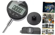 Electronic Digital Dial Indicator Gage Gauge 0-1 0-1''/0.0005'' Black