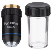 Plan 60X Dry Achromatic Microscope Objective - Fits Nikon, Olympus 160mm DIN/JIS