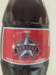 Texas Rangers Division Champs 1997 Coca-Cola Bottle (1997-201)