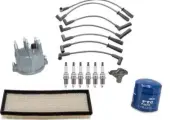 AP New Ignition Wires Spark Plugs Cap Rotor & Filters Jeep Wrangler 4.0L 97-99 (for: Jeep)